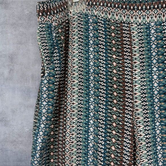 Jessica Simpson Boho Print Elastic Waist Pants Lounge, Casual Comfy XL Viscose - Picture 2 of 9